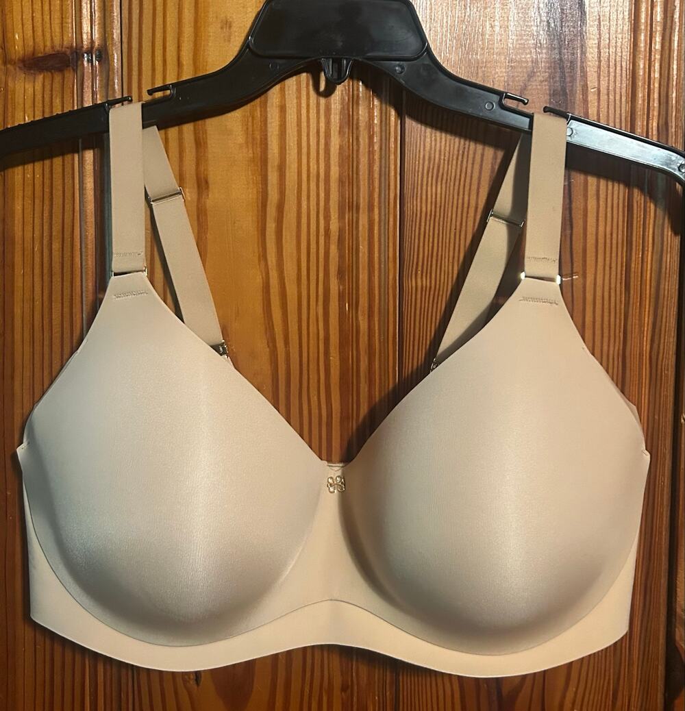NWT Honeylove CloudEmbrace Wireless Contour T-Shirt Bra Tan/Nude Size 42d